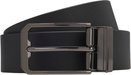 BOSS Equestrian HW 2026 Raven Wendegürtel aus Leder in Schwarz – Bild 1 von 2