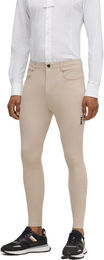 BOSS Equestrian James Reithose für Herren in Beige mit Kniebesatz – Bild 1 von 2