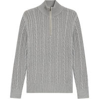 Produktbild von BOSS Equestrian Jerome Strick Troyer Herren Pullover mit Zopfmuster in Braun