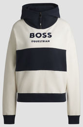 Produktbild von BOSS Equestrian Kapuzenpullover Faye Damen Fleece Weiß
