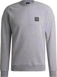 BOSS Equestrian Lex Damen Pullover aus Baumwolle Grau – Bild 1 von 2