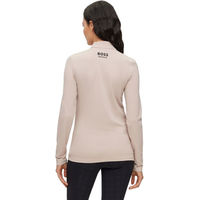 Produktbild von BOSS Equestrian Lia Signature Stripe Reitshirt Damen aus Nylon in Schwarz und Beige Größe M