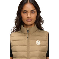 Produktbild von BOSS Equestrian Livian Puffer Weste Damen wasserdicht aus Polyester in Schwarz oder Beige