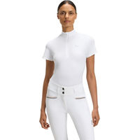 Produktbild von BOSS Equestrian Maira Turniershirt Texture Damen Weiß Polyamid Größe M
