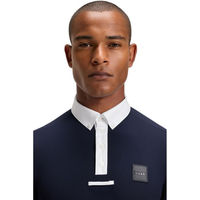 Produktbild von BOSS Equestrian Marty Turniershirt Honey Comb Reitshirt für Herren in Blau Größe XL