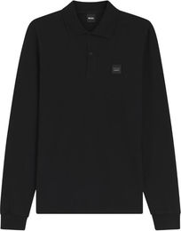 BOSS Equestrian Marvis Polohemd für Herren in Schwarz aus Baumwolle – Bild 1 von 3