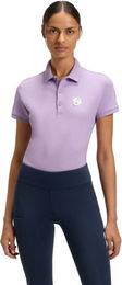 BOSS Equestrian Mona Polo Reitshirt Damen aus Baumwolle Lila XS – Bild 1 von 5