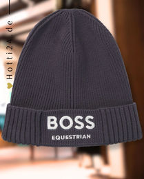 Produktbild von BOSS Equestrian Mütze Fisher Unisex Grau aus Baumwolle