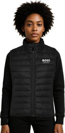 BOSS Equestrian Nice Pufferweste für Damen in Schwarz wasserabweisend aus Polyester Größe M – Bild 1 von 3