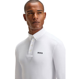 BOSS Equestrian Nick Turniershirt Herren Weiß XL aus Polyamid – Bild 1 von 2