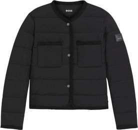 BOSS Equestrian Nora Petite Pufferjacke Damen Schwarz Wasserabweisend Nylon – Bild 1 von 2