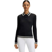 Produktbild von BOSS Equestrian Pam Strick Polo Ajor Reitshirt Damen aus Viskose