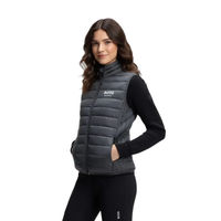 Produktbild von BOSS Equestrian Puffer Weste für Damen in Graphit Grau wasserabweisend