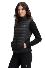 Produktbild von BOSS Equestrian Puffer Weste für Damen in Schwarz wasserabweisend
