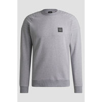 Produktbild von BOSS Equestrian Pullover BO Lex für Herren aus Baumwolle Grau