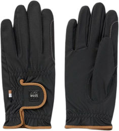 BOSS Equestrian Reithandschuhe Hybrid aus Kunstleder Schwarz Unisex Größe 7 – Bild 1 von 2