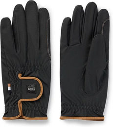 Boss Equestrian Reithandschuhe Hybrid aus Kunstleder Schwarz Unisex Größe 9 – Bild 1 von 2