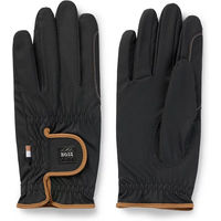 Produktbild von Boss Equestrian Reithandschuhe Hybrid aus Kunstleder Schwarz Unisex Größe 9