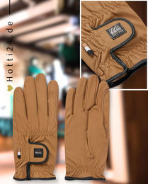 Produktbild von BOSS Equestrian Reithandschuhe Hybrid Camel Unisex aus Kunstleder in Beige und Braun