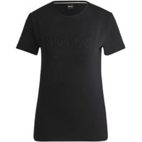 Produktbild von BOSS Equestrian Reitshirt Maya Logo Damen Schwarz Baumwolle Größe S