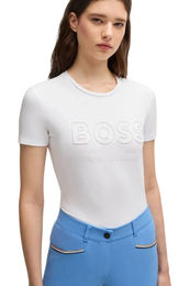 Produktbild von BOSS Equestrian Reitshirt Maya Logo Weiß
