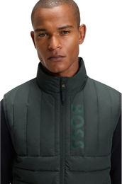 BOSS Equestrian Ruben Puffer Weste Herren Grün Waterproof Polyester Größe L – Bild 1 von 7