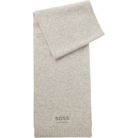 Produktbild von BOSS Equestrian Russel Strickschal für den Winter in Schwarz aus 80% Wolle