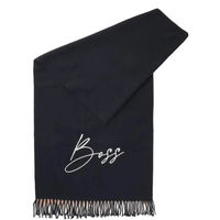 Produktbild von BOSS Equestrian Schal Logo Sky Captain für Damen in Blau und Schwarz