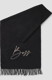 Produktbild von BOSS Equestrian Schal mit Logo in Schwarz