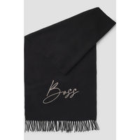 Produktbild von BOSS Equestrian Schal mit Logo in Schwarz