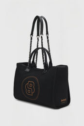 Produktbild von BOSS Equestrian Stable Shopper Tasche aus Canvas in Schwarz
