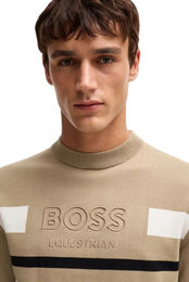 Produktbild von BOSS Equestrian Strickpullover Brad Jumper Sand aus Baumwolle