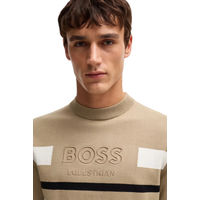 Produktbild von BOSS Equestrian Strickpullover Brad Jumper Sand aus Baumwolle