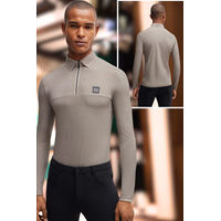 Produktbild von BOSS Equestrian Trainingsshirt Elton Camel Reitshirt
