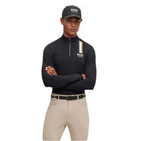 Produktbild von BOSS Equestrian Trainingsshirt Ethan für Herren in Schwarz aus Polyamid