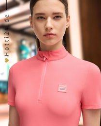 Produktbild von BOSS Equestrian Trainingsshirt Maira Stripes Pink Reitshirt