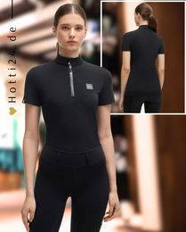 Produktbild von BOSS Equestrian Trainingsshirt Maira Stripes Schwarz