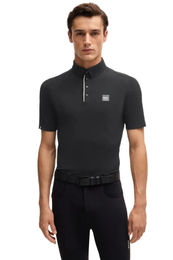 Produktbild von BOSS Equestrian Trainingsshirt Matt Stripes Schwarz