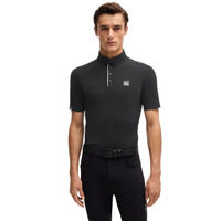 Produktbild von BOSS Equestrian Trainingsshirt Matt Stripes Schwarz