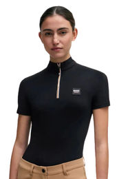 Produktbild von BOSS Equestrian Trainingsshirt Mila Reitshirt für Damen in Schwarz