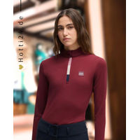 Produktbild von BOSS Equestrian Trainingsshirt Minou in Cabernet Rot