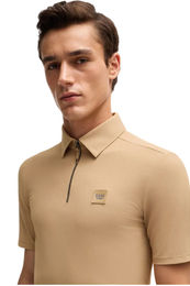 Produktbild von BOSS Equestrian Trainingsshirt Noah für Herren in Camel Beige