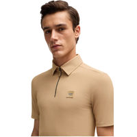 Produktbild von BOSS Equestrian Trainingsshirt Noah für Herren in Camel Beige