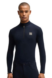 Produktbild von BOSS Equestrian Trainingsshirt Nolan Peached Sky Captain Reitshirt für Herren in Blau