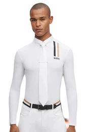 Produktbild von BOSS Equestrian Turniershirt Nick Signature Weiß