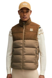 Produktbild von BOSS Equestrian Weste Arthur für Herren in Camel aus Cord und wasserdicht
