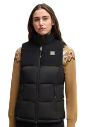 Produktbild von BOSS Equestrian Weste Viola für Damen in Schwarz aus Cord und wasserdicht