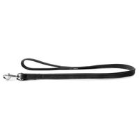 Produktbild von Boston Hundeleine aus Leder schwarz wasserabweisend 100 cm x 22 mm