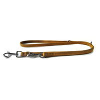 Produktbild von Boston Leder-Hundeführleine wasserabweisend in Beige 200 cm x 14 mm