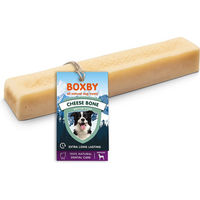 Produktbild von Boxby Cheese Bone Kauknochen für mittelgroße Hunde aus Kuhmilch und Rind glutenfrei und laktosearm